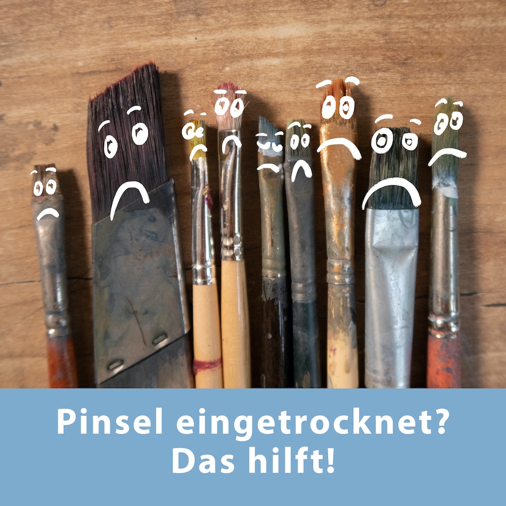 Pinsel Eingetrocknet So Kannst Du Acryl Pinsel Reinigen Online Atelier Wayra
