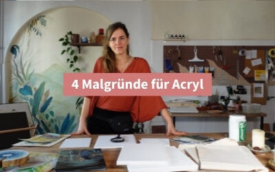 4 Malgründe für Acryl: Malen auf Leinwand, Papier …