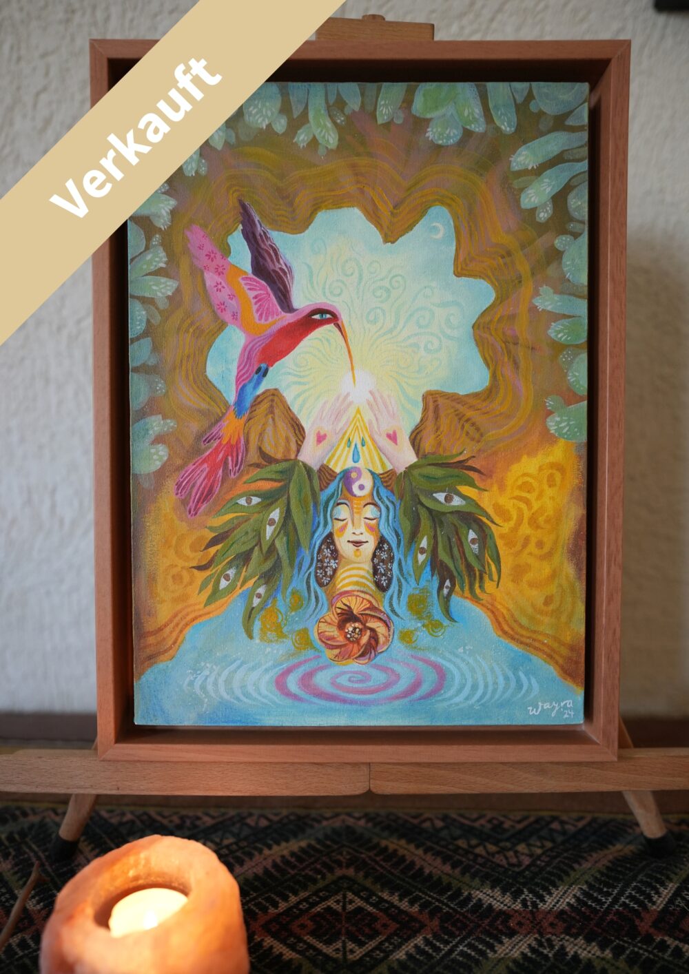 Kolibri – exklusives Original-Kunstwerk (inkl. Rahmung)
