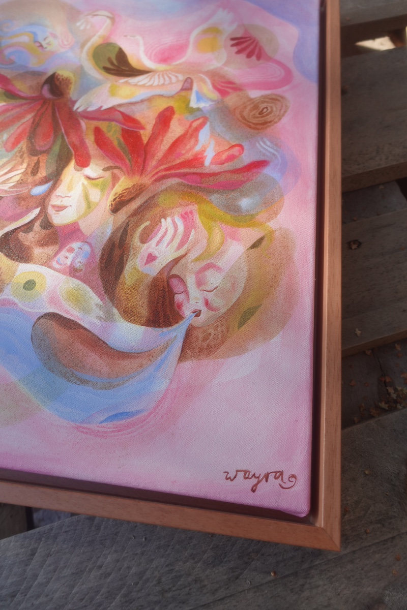 Freude – exklusives Original-Kunstwerk (inkl. Rahmung) – Bild 2