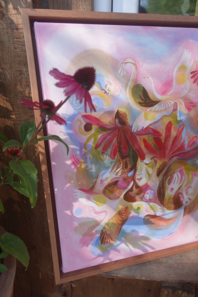 Freude – exklusives Original-Kunstwerk (inkl. Rahmung)