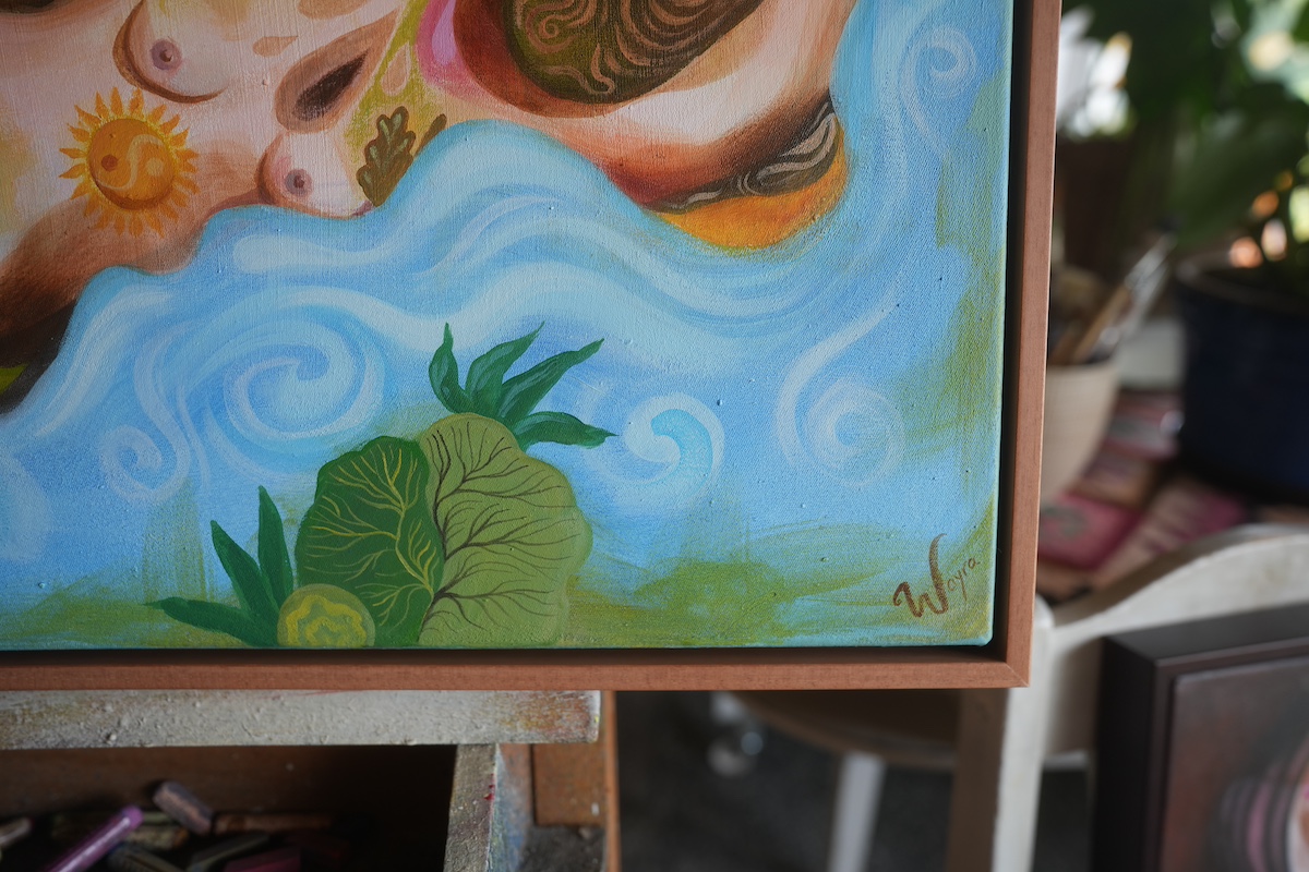 Im Fluss – exklusives Original-Kunstwerk (inkl. Rahmung) – Bild 3