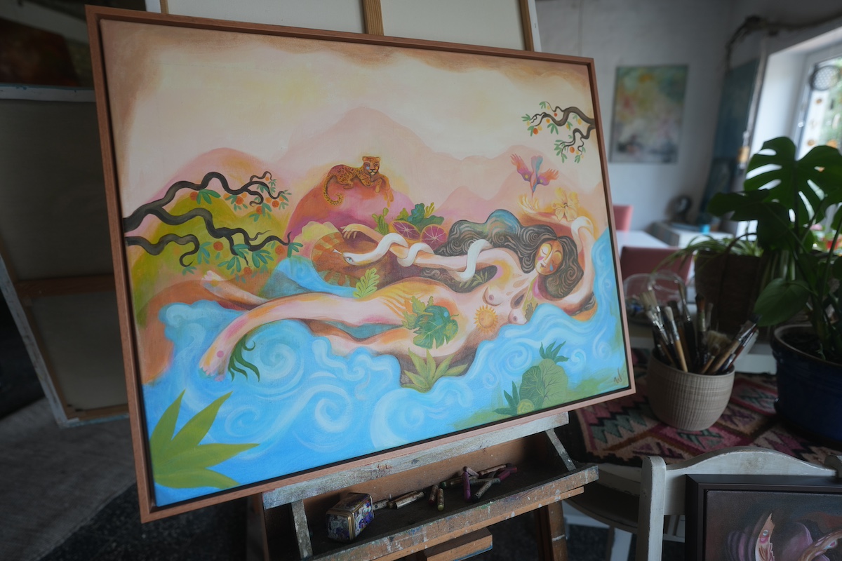 Im Fluss – exklusives Original-Kunstwerk (inkl. Rahmung) – Bild 5