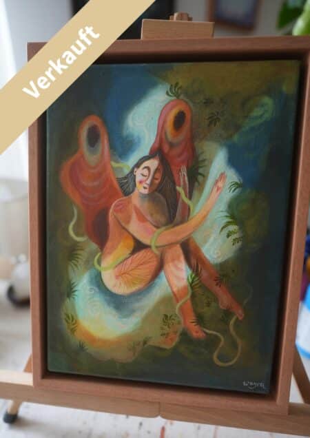 Erdengel – exklusives Original-Kunstwerk (inkl. Rahmung)